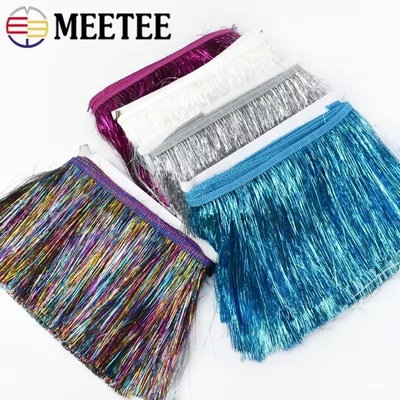 Fringe Ribbon Sewing - 5/10 เมตร 10/15/20 ซม.เลื่อมพู่ Fringe ชุดละตินลูกไม้