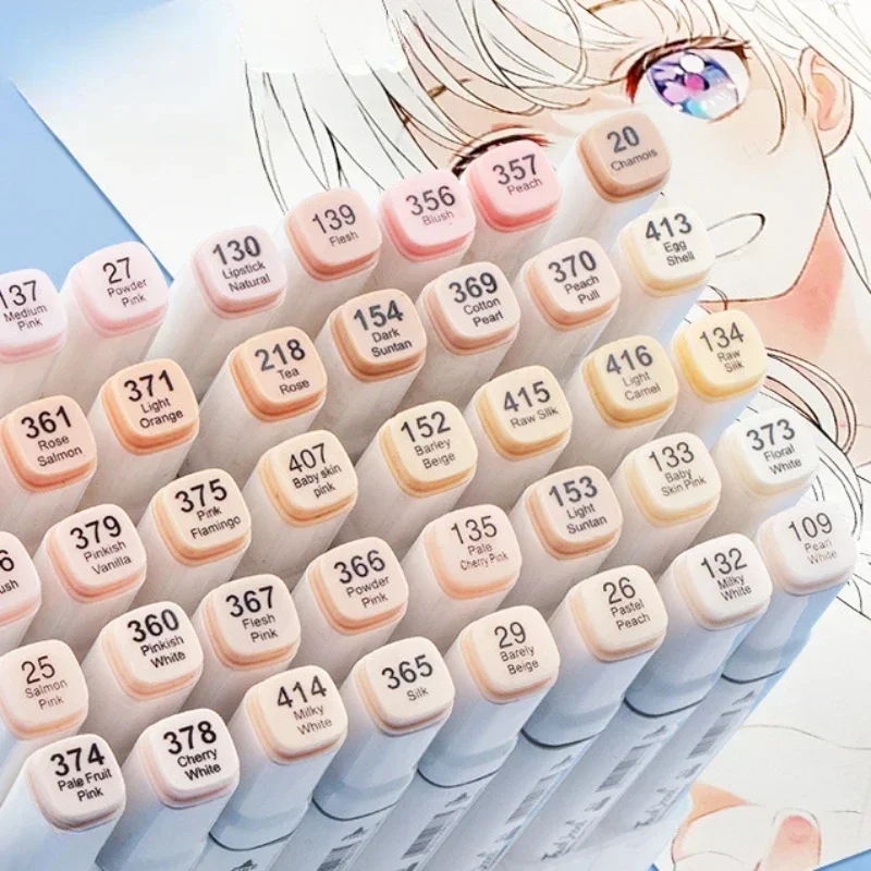 Copic Marker Sketch - 6/12/24/30 สีผิว Dual Headed marker ชุดวาดภาพวาด