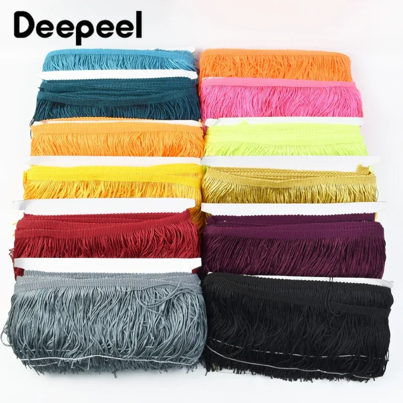 Fringe Ribbon Sewing - ริบบิ้นลูกไม้ถักลายยาว 10 หลา ขนาด 10/15/20/30 ซม.