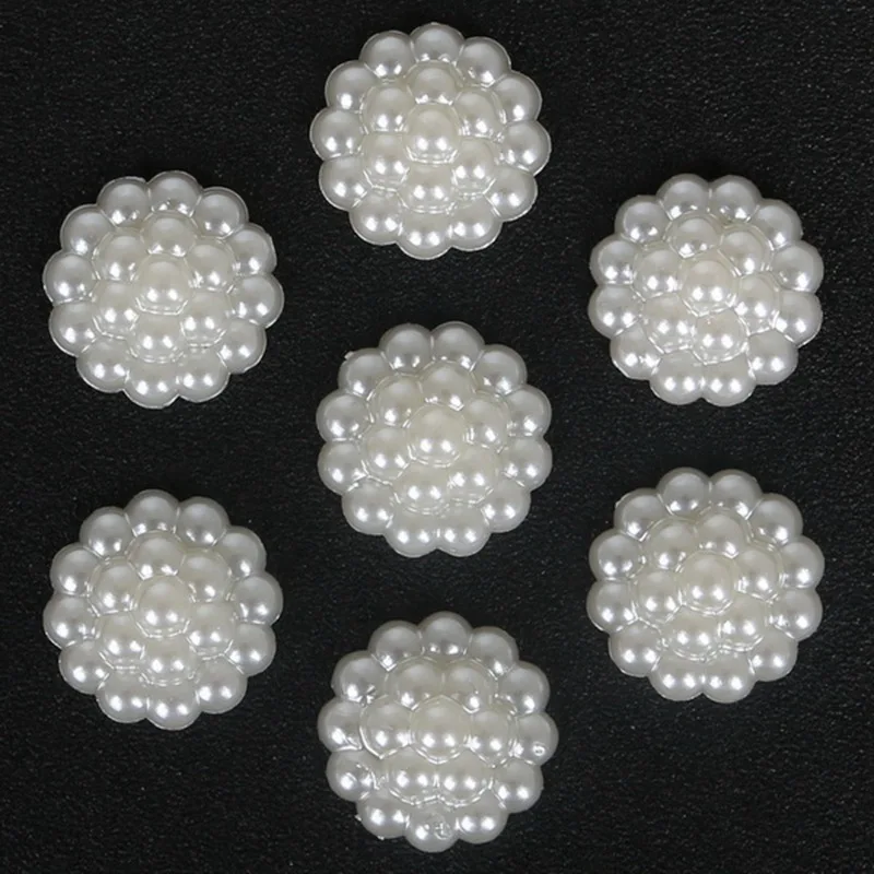 Embellishment Glue Craft - 80 ชิ้น/ล็อต ไข่มุกแบนสำหรับงานคราฟต์คริสต์มาส ตกแต่งการ์ด งานแต่งงาน และของตกแต่งคริสต์มาส