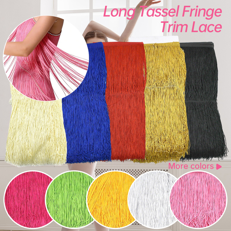 Fringe Ribbon Sewing - พู่ห้อยยาว 2/5 เมตร ขนาด 50 ซม.