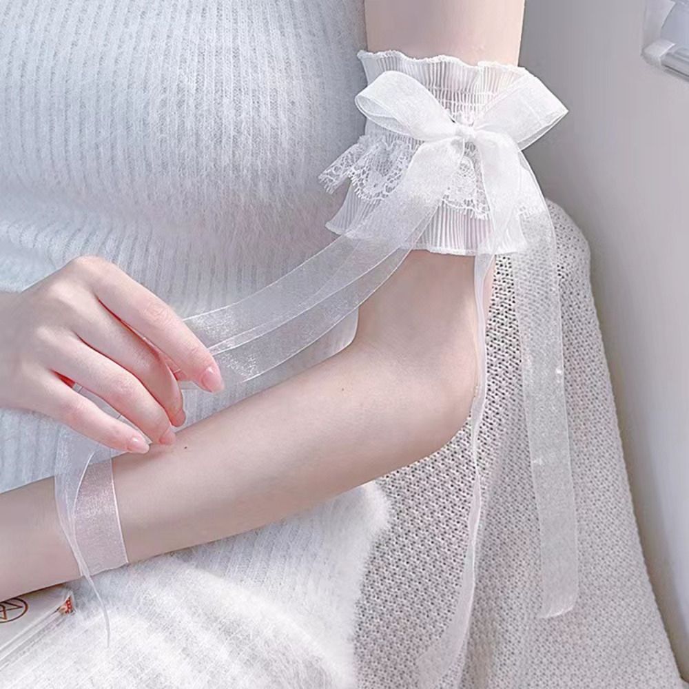 ปลอกแขนลูกไม้สไตล์โลลิต้า ผ้าร - Lace Ribbon Trim บทวิจารณ์และราคา