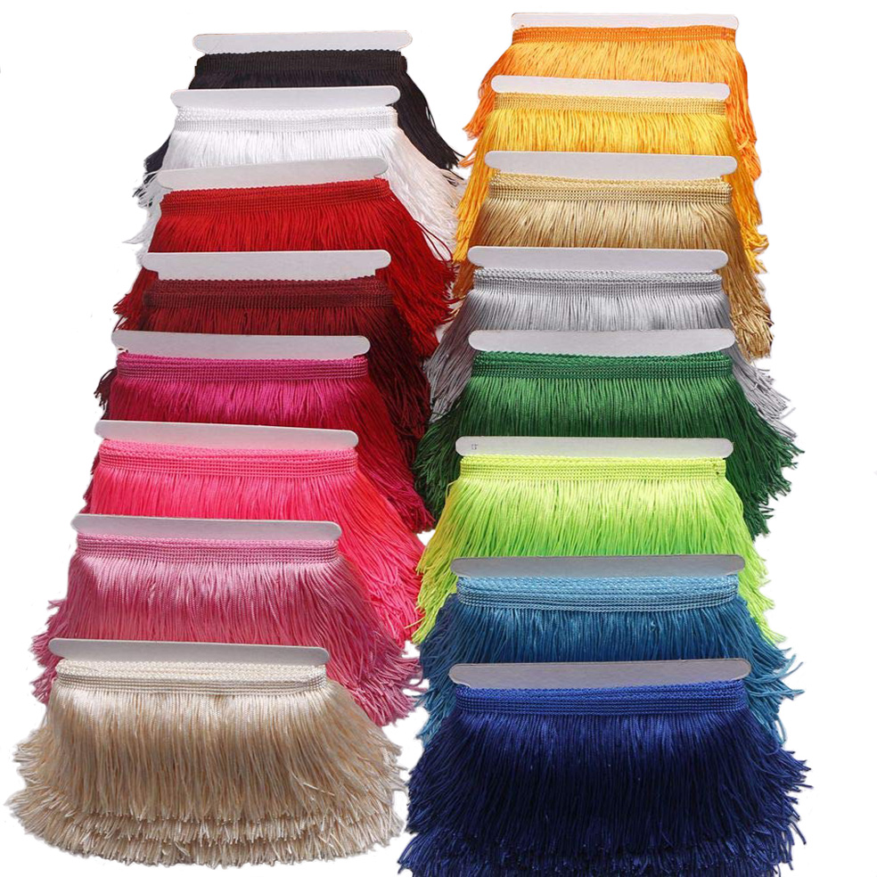 10 หลา 15 ซม.ยาวพู่ Fringe Tri - Fringe Ribbon Sewing บทวิจารณ์และราคา