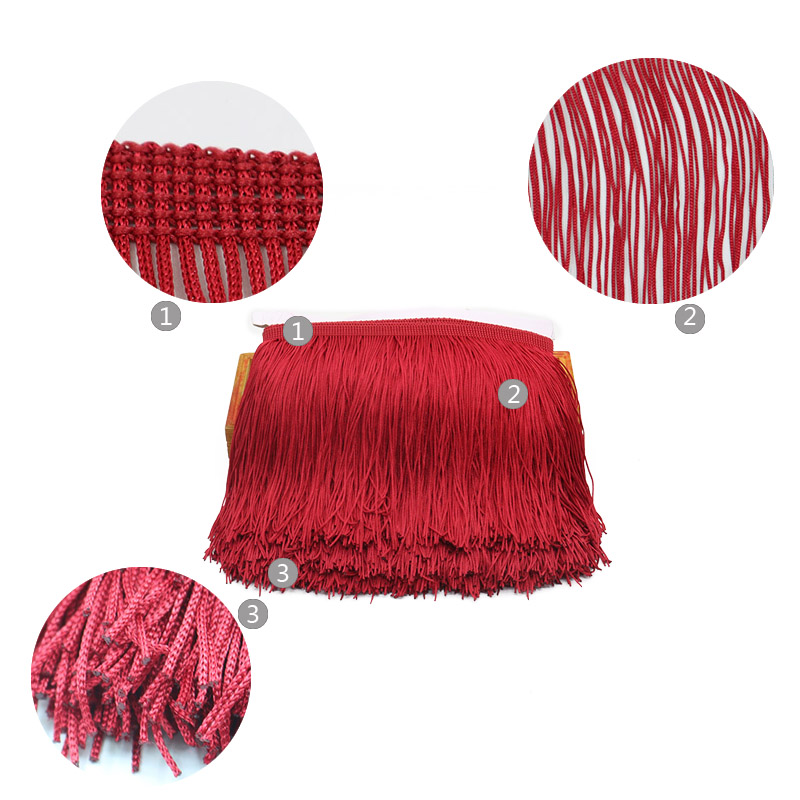 10 หลา 15 ซม.ยาวพู่ Fringe Tri - Fringe Ribbon Sewing บทวิจารณ์และราคา