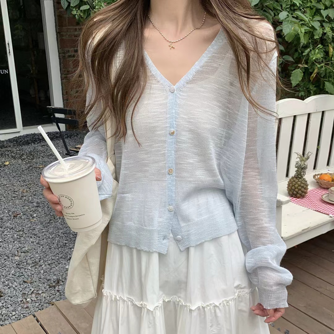 เสื้อคาร์ดิแกนถักแบบติดกระดุมส - Embellish Knit บทวิจารณ์และราคา