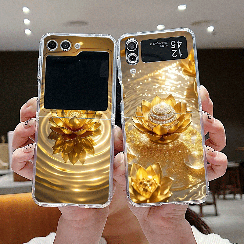 เคสโทรศัพท์ลายดอกบัวสีทองสุดสร - Embroidery Embellishments บทวิจารณ์และราคา