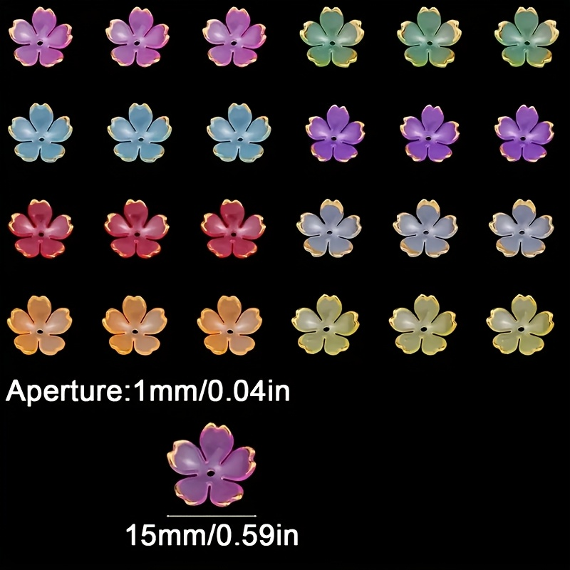 200/100 ชิ้น 15 มม. ลูกปัดอะคร - Embroidery Embellishments บทวิจารณ์และราคา