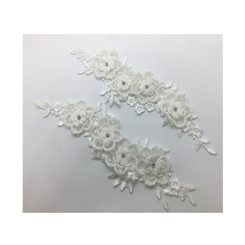 2 คู่/ล็อตตาข่ายแฟชั่นเครื่องแ - Applique Patch Flower บทวิจารณ์และราคา