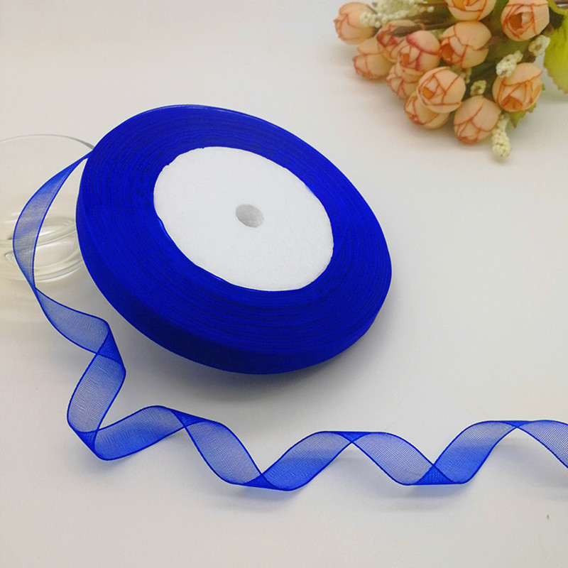 50หลา10/20/25มม. ความกว้างแกนม - Organza Ribbon Spool บทวิจารณ์และราคา