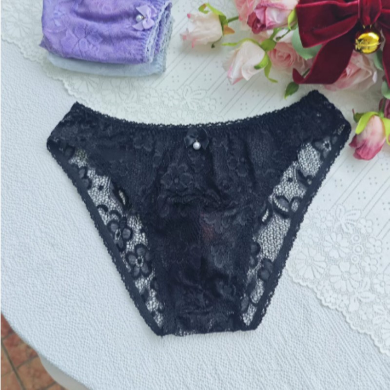 กางเกงในลูกไม้ผู้ชายแบบซีทรู เ - Embroidery Embellishments บทวิจารณ์และราคา