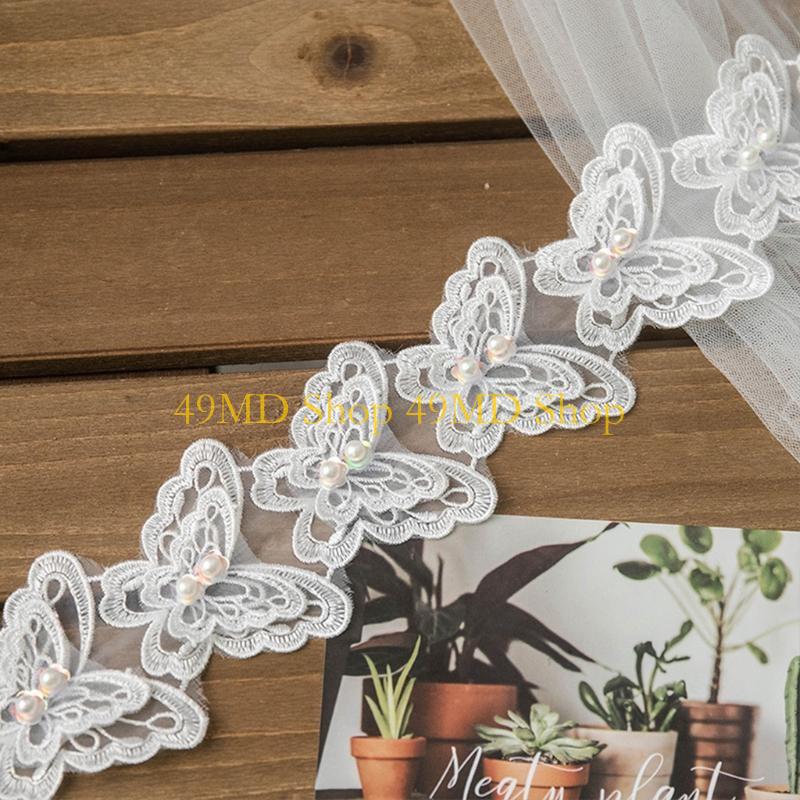 49MD 1 Yard Bowknot สำหรับผีเส - Lace Ribbon Trim บทวิจารณ์และราคา