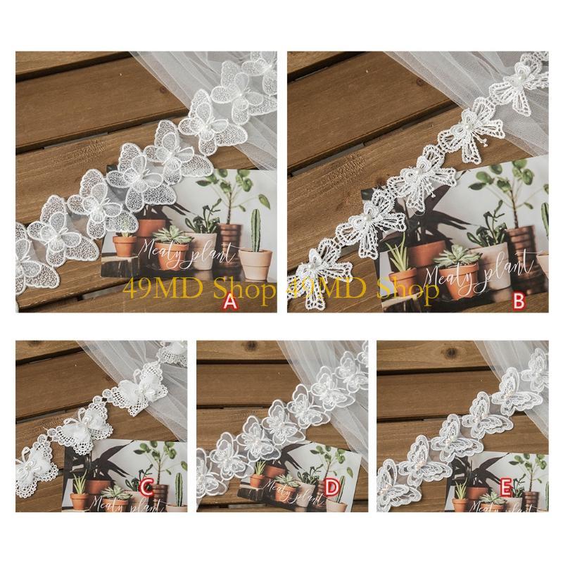49MD 1 Yard Bowknot สำหรับผีเส - Lace Ribbon Trim บทวิจารณ์และราคา