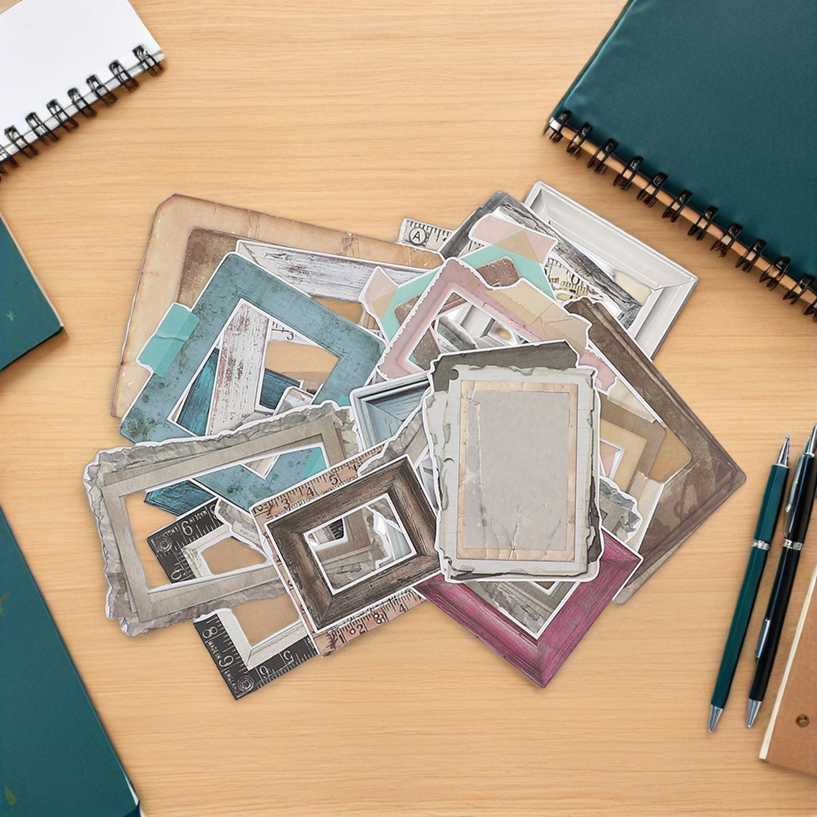 สติกเกอร์กรอบรูป 35 ชิ้น สำหรั - Embellishments For Scrapbooking บทวิจารณ์และราคา