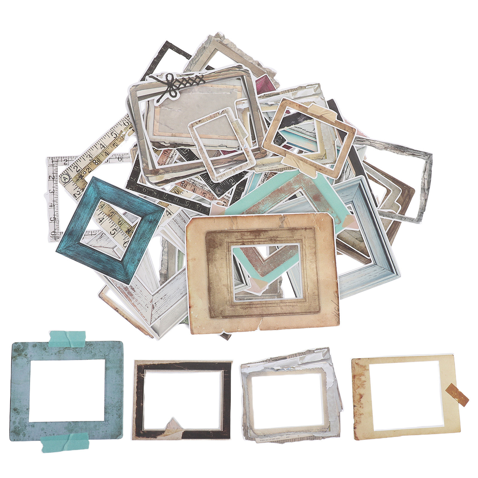 สติกเกอร์กรอบรูป 35 ชิ้น สำหรั - Embellishments For Scrapbooking บทวิจารณ์และราคา