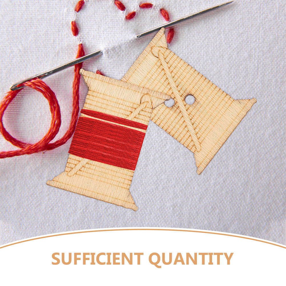 กระดาษม้วนด้ายปักผ้าทำจากไม้ 1 - Embroidery Embellishments บทวิจารณ์และราคา