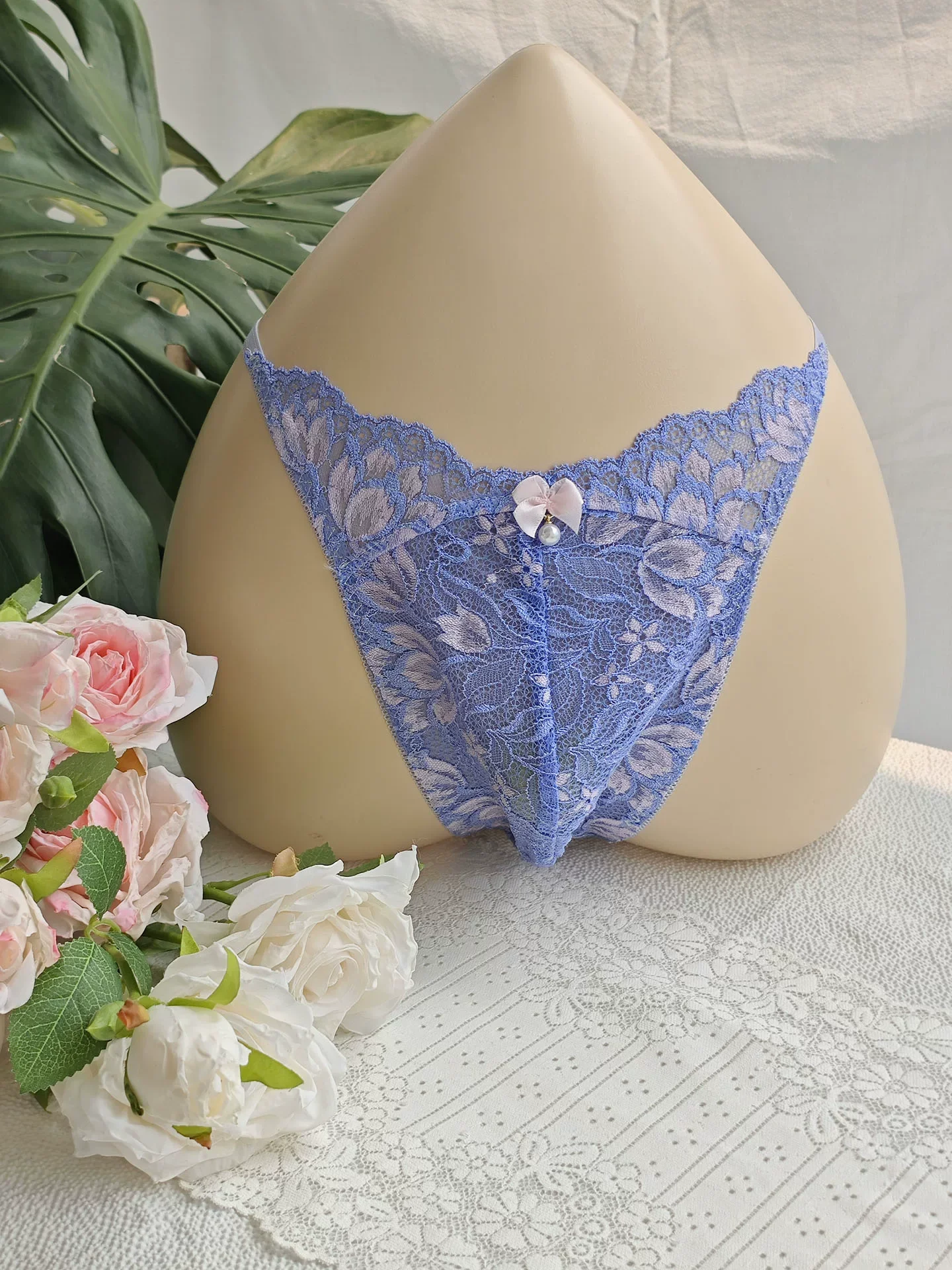 กางเกงในชายลูกไม้สีดำ ปักลายแฮ - Embroidery Embellishments บทวิจารณ์และราคา