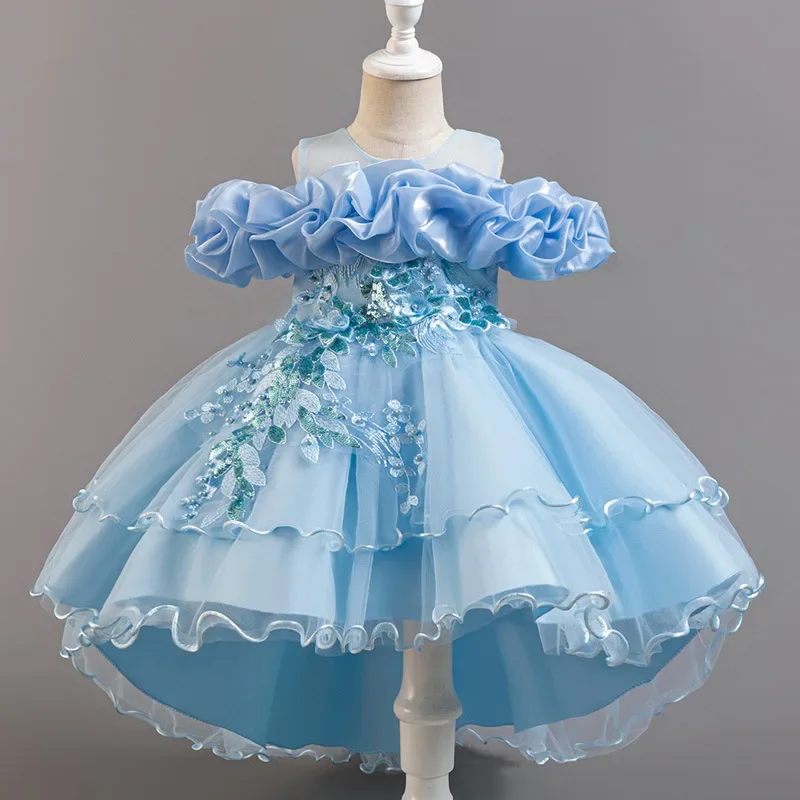 ชุดเดรสเด็กผู้หญิงดอกไม้แฟชั่น - Lace Ribbon Trim บทวิจารณ์และราคา
