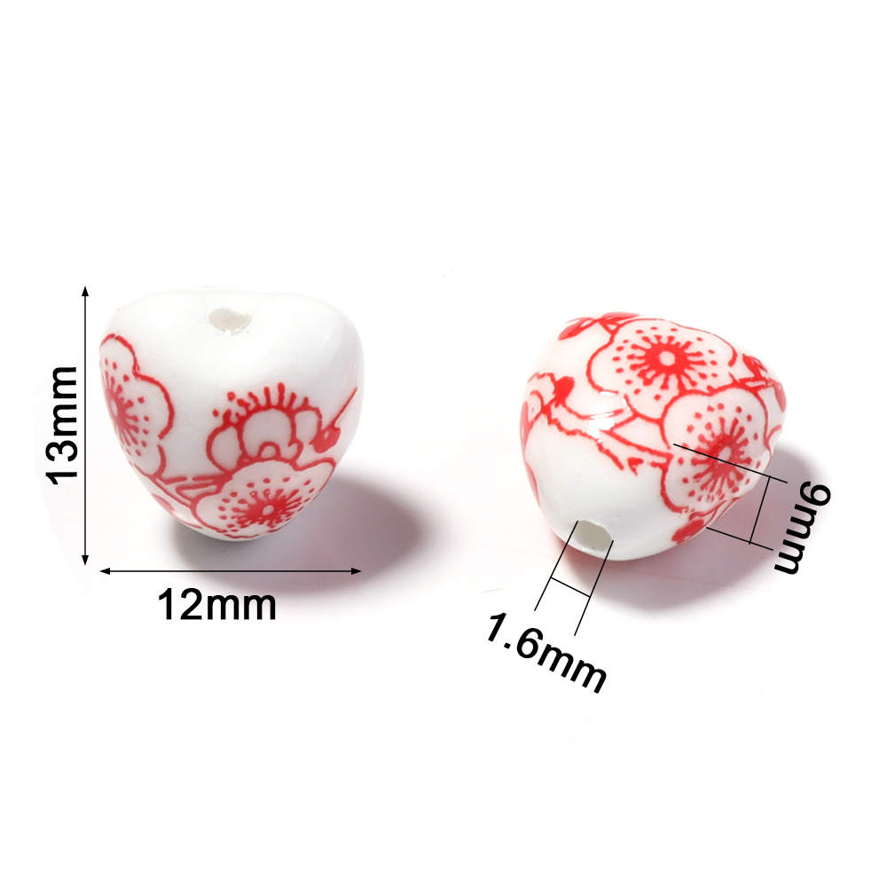 10pcs 12x13mm รูปร่างหัวใจรูปแ - Embellishment Crafts บทวิจารณ์และราคา