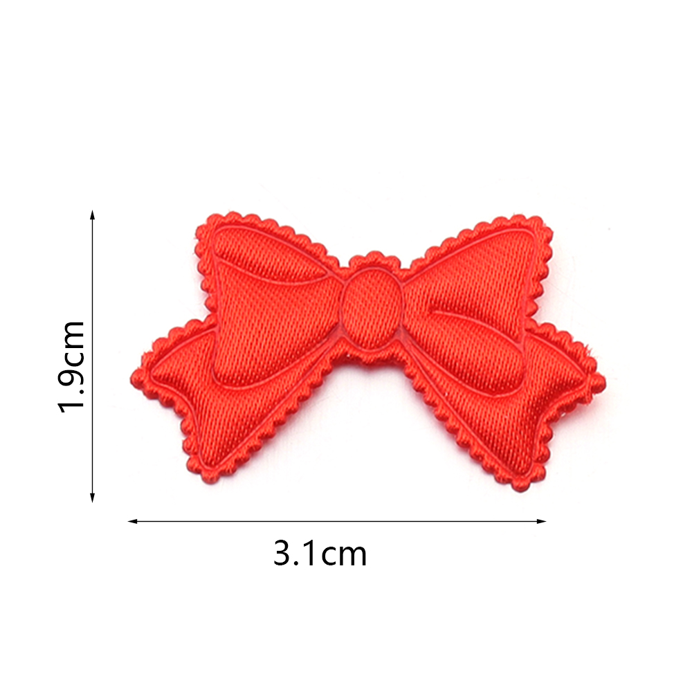 50 ชิ้น/ล็อต โบว์ผ้าฟองน้ำขนาด - Applique Patch Flower บทวิจารณ์และราคา
