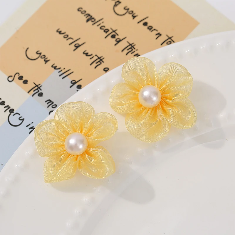 100PCS เพิร์ลเส้นด้ายดอกไม้ Ap - Applique Patch Flower บทวิจารณ์และราคา
