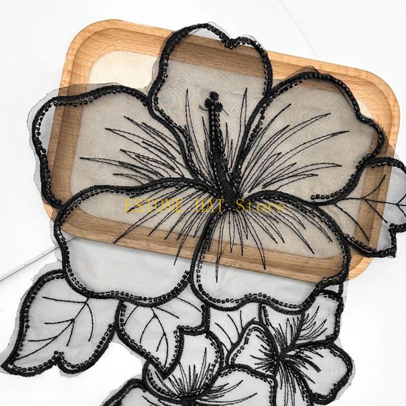 49MF ดอกไม้เย็บแพทช์ดอกไม้หรูห - Applique Patch Flower บทวิจารณ์และราคา