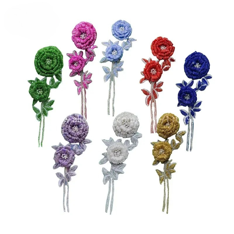 ดอกไม้ประดับหน้าอกรูปดอกกุหลาบ - Applique Patch Flower บทวิจารณ์และราคา