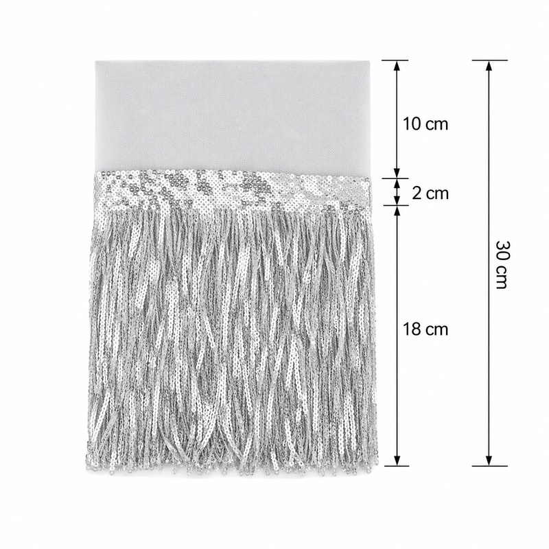 ริบบิ้นลูกไม้ประดับเลื่อมขนาด  - Fringe Ribbon Sewing บทวิจารณ์และราคา