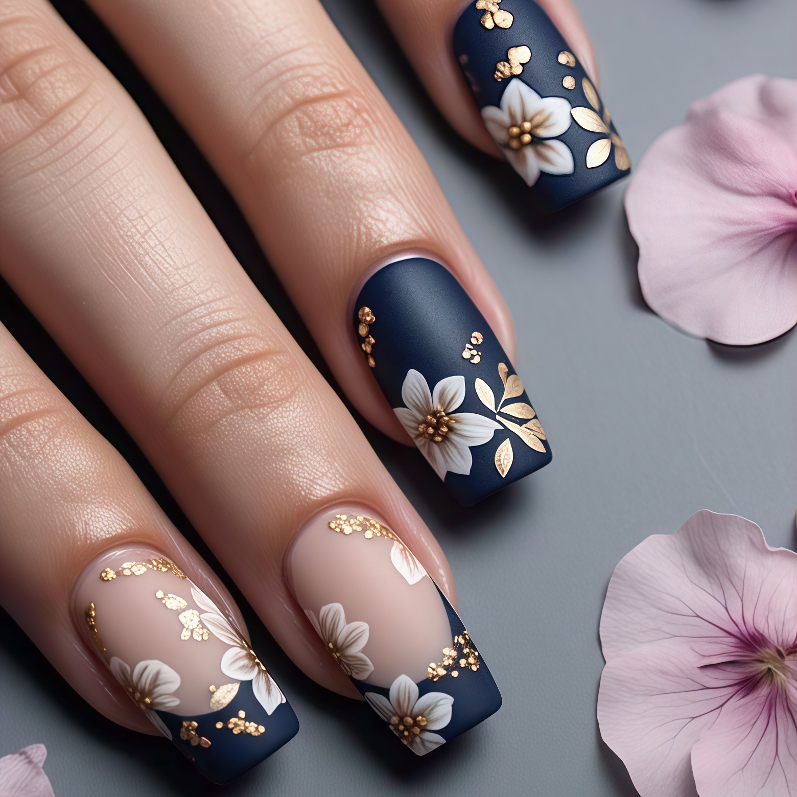 เล็บปลอมชุบทอง 3 มิติ ทรงสี่เห - Embroidery Embellishments บทวิจารณ์และราคา