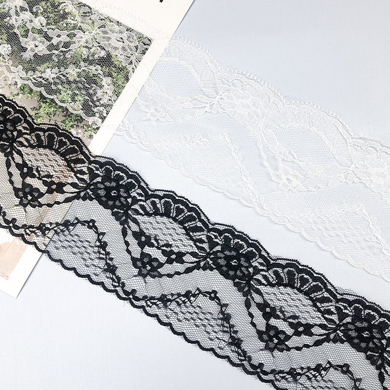 ริบบิ้นลูกไม้แบบไม่ยืดหยุ่น 5  - Lace Ribbon Trim บทวิจารณ์และราคา