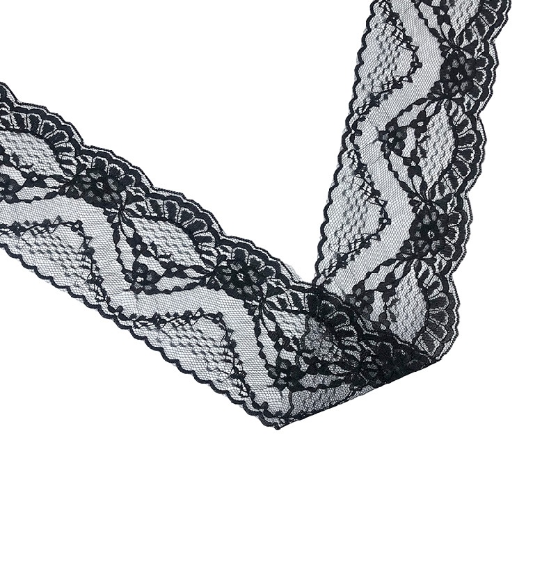 ริบบิ้นลูกไม้แบบไม่ยืดหยุ่น 5  - Lace Ribbon Trim บทวิจารณ์และราคา