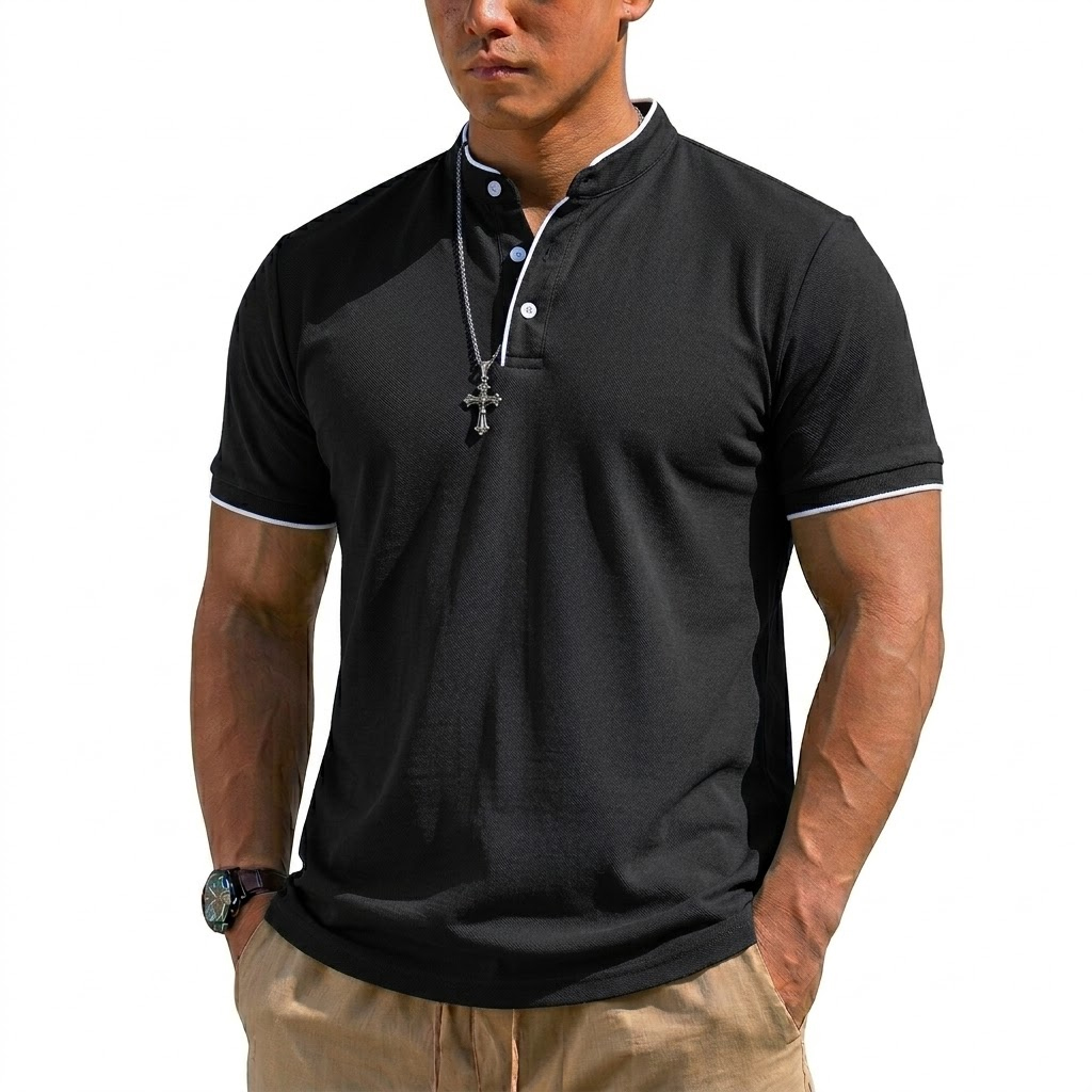 เสื้อเชิ้ตแขนสั้นทรงเฮนลีย์สำห - Embellish Knit บทวิจารณ์และราคา