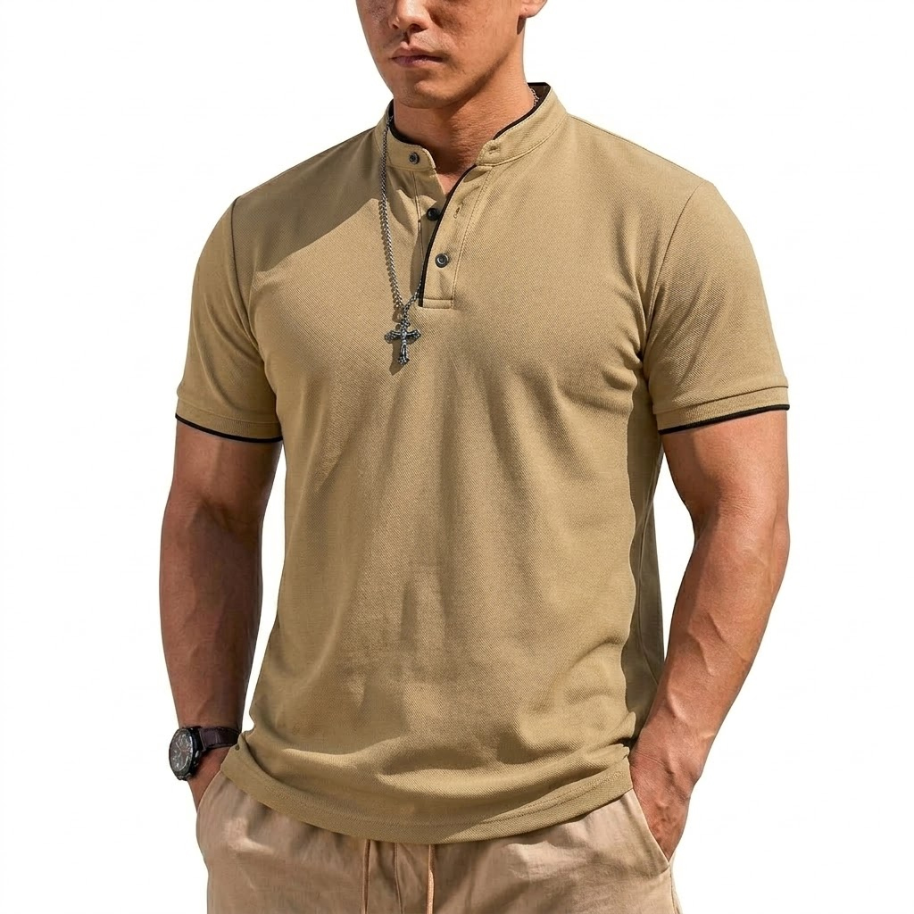 เสื้อเชิ้ตแขนสั้นทรงเฮนลีย์สำห - Embellish Knit บทวิจารณ์และราคา