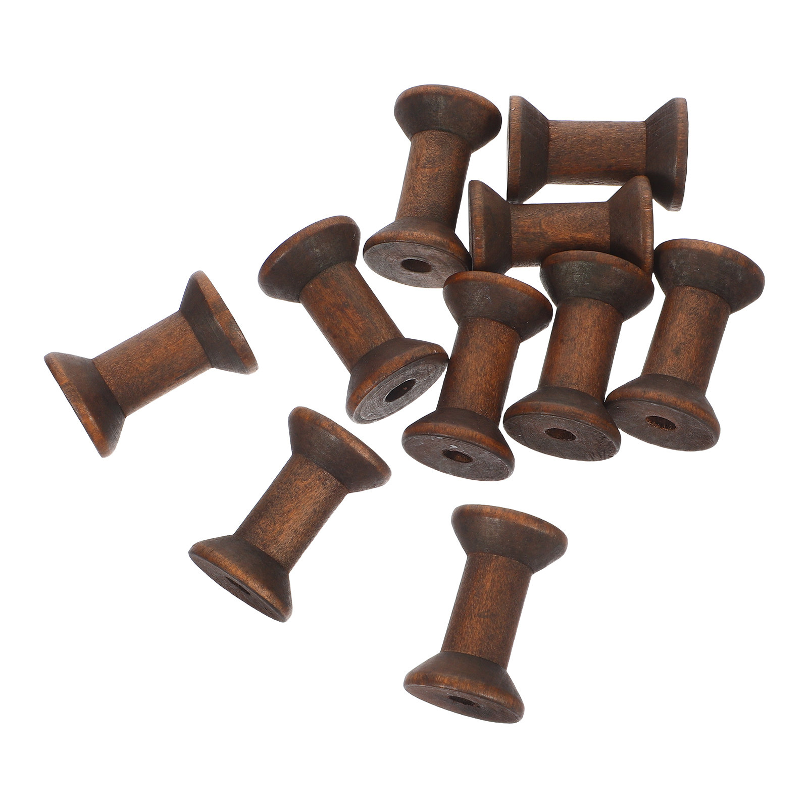 แกนม้วนไม้ธรรมชาติ 10 ชิ้น แบบ - Organza Ribbon Spool บทวิจารณ์และราคา