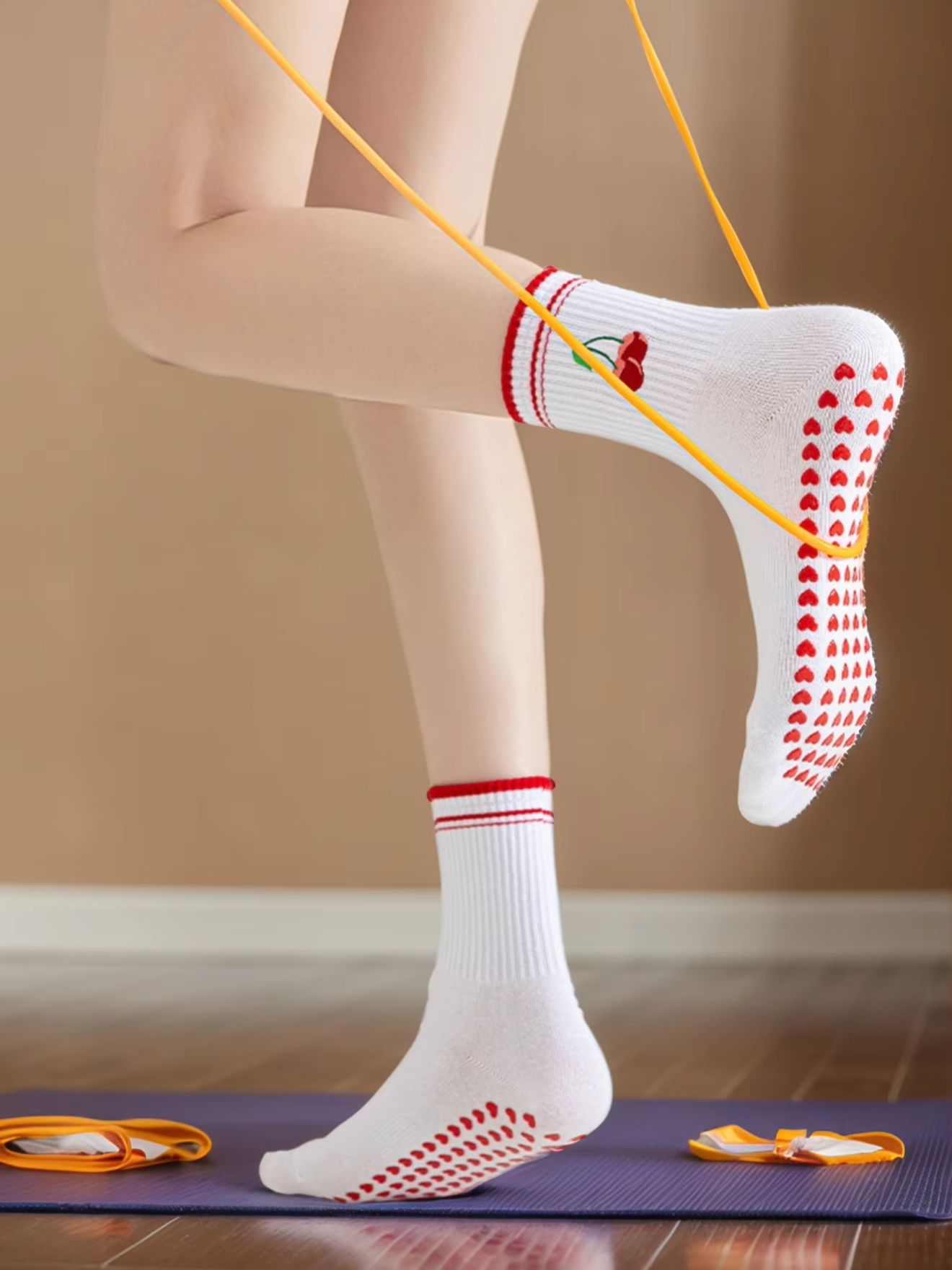 1 คู่ถุงเท้าโยคะมืออาชีพสำหรับ - Embellish Knit บทวิจารณ์และราคา