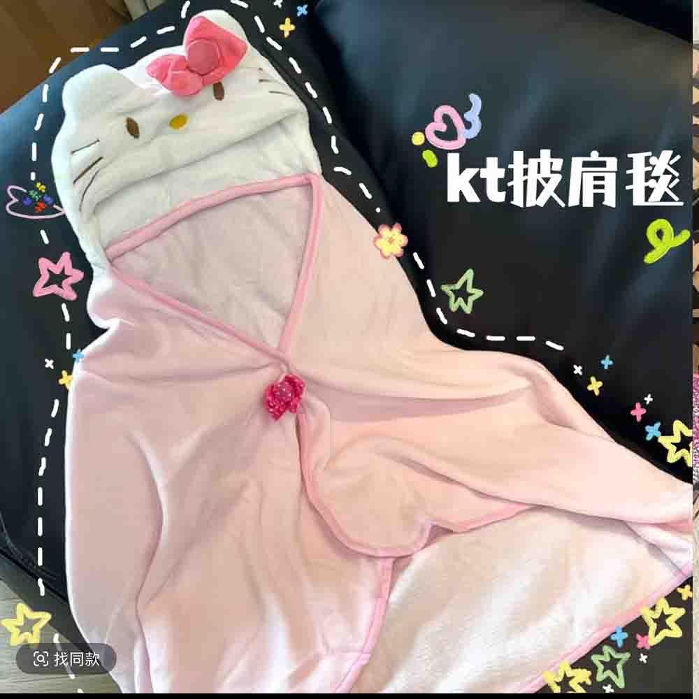 ผ้าคลุมฮีลโลคิตตี้น่ารัก ผ้าห่ - Embellish Knit บทวิจารณ์และราคา