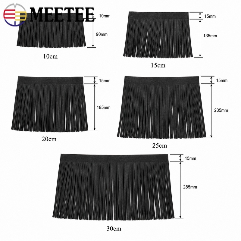 ริบบิ้นหนังเทียมพร้อมพู่ยาว 2  - Fringe Ribbon Sewing บทวิจารณ์และราคา